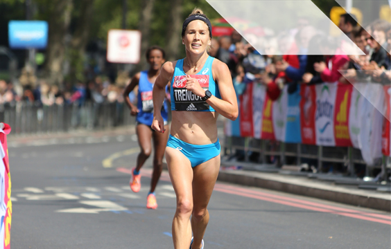 2017 London Marathon - Jessica Trengove by Katie Chan, used under CC BY-SA 2.0, cropped from original